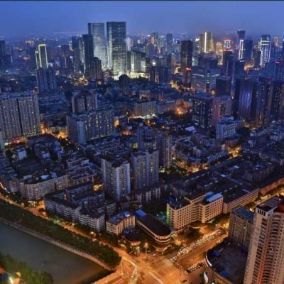 Visiting Chengdu - night view